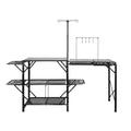 Camping Kitchen Table Folding Portable Cook Station Tables Shelves & A Sink